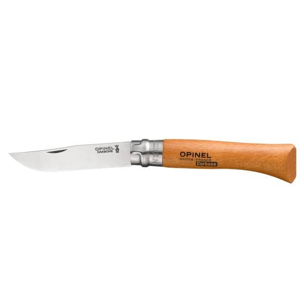 Opinel Couteau fermant Tradition, lame acier carbone virole tournante, manche hêtre n°10VRN 942.10
