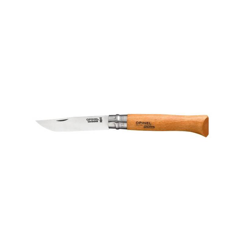 Opinel Couteau fermant Tradition, lame acier carbone virole tournante, manche hêtre n°12VRN 942.12