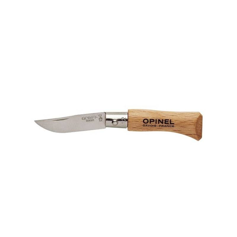 Opinel Couteau fermant Tradition lame inox virole fixe manche hêtre n°2I 952.02