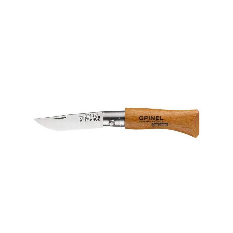 Opinel Couteau fermant Tradition, lame acier carbone virole fixe, manche hêtre n°2 940.02