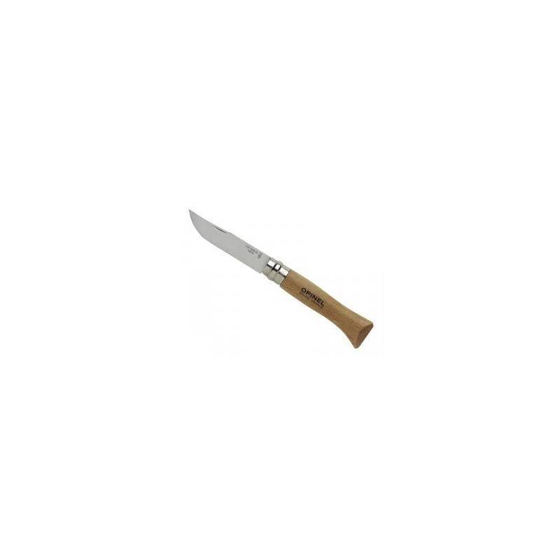 Opinel Couteau fermant Tradition, lame acier inoxydable virole fixe, manche hêtre n°6I 952.06