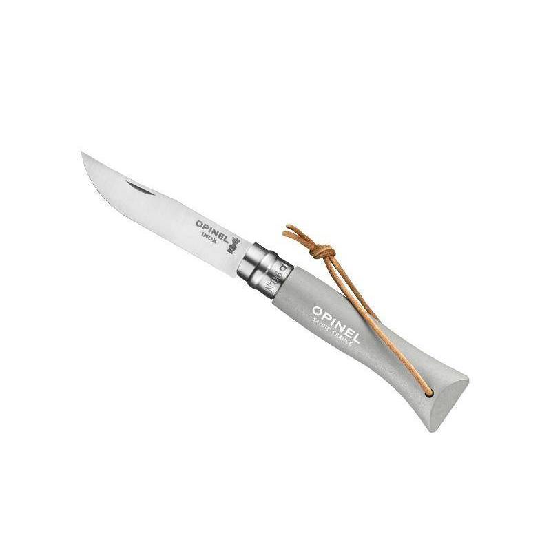 Opinel 6 VRI GRIS NUAGE + LIEN BAROUDEUR