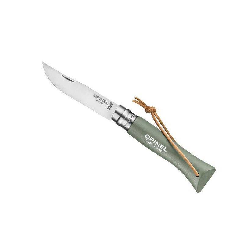 Opinel 6 VRI VERT SAUGE + LIEN BAROUDEUR