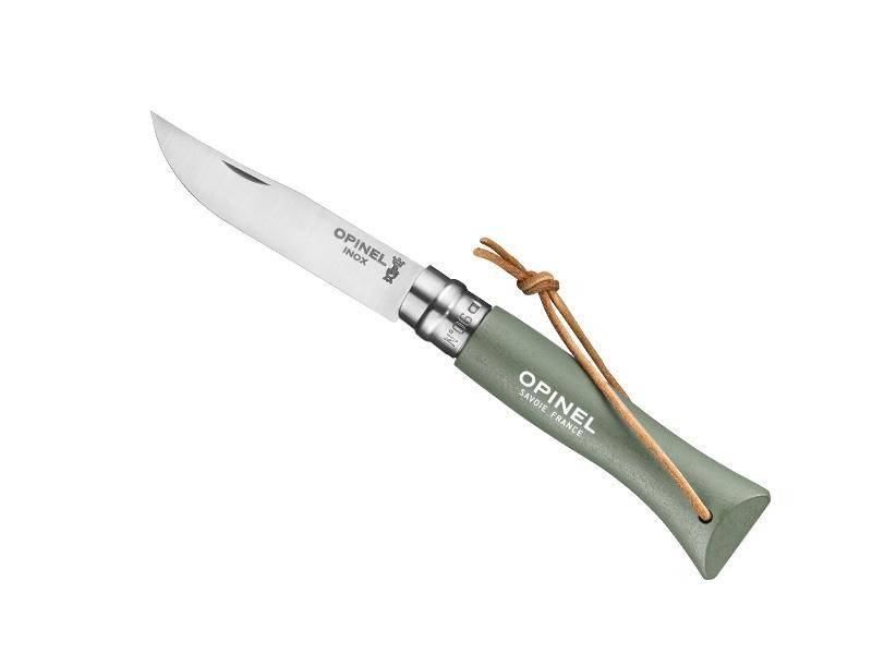 Opinel 6 VRI VERT SAUGE + LIEN BAROUDEUR