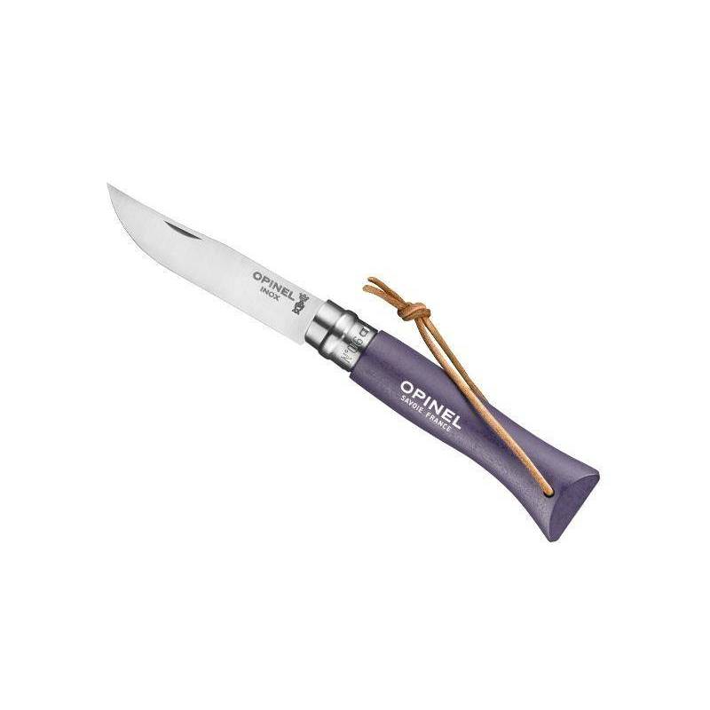 Opinel 6 VRI VIOLET GRIS + LIEN BAROUDEUR