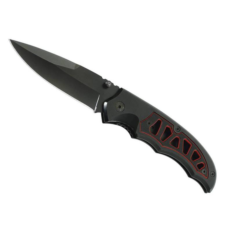 Herbertz COUTEAU HERBERTZ G10 NOIR/ROUGE 11 CM INOX