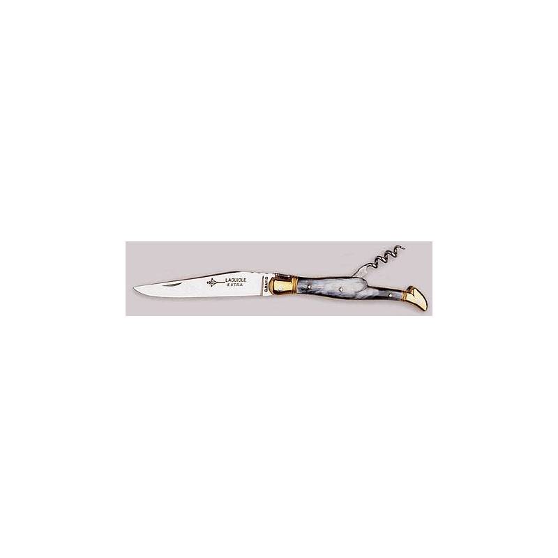 Laguiole Couteau tire bouchon intégré, lame acier