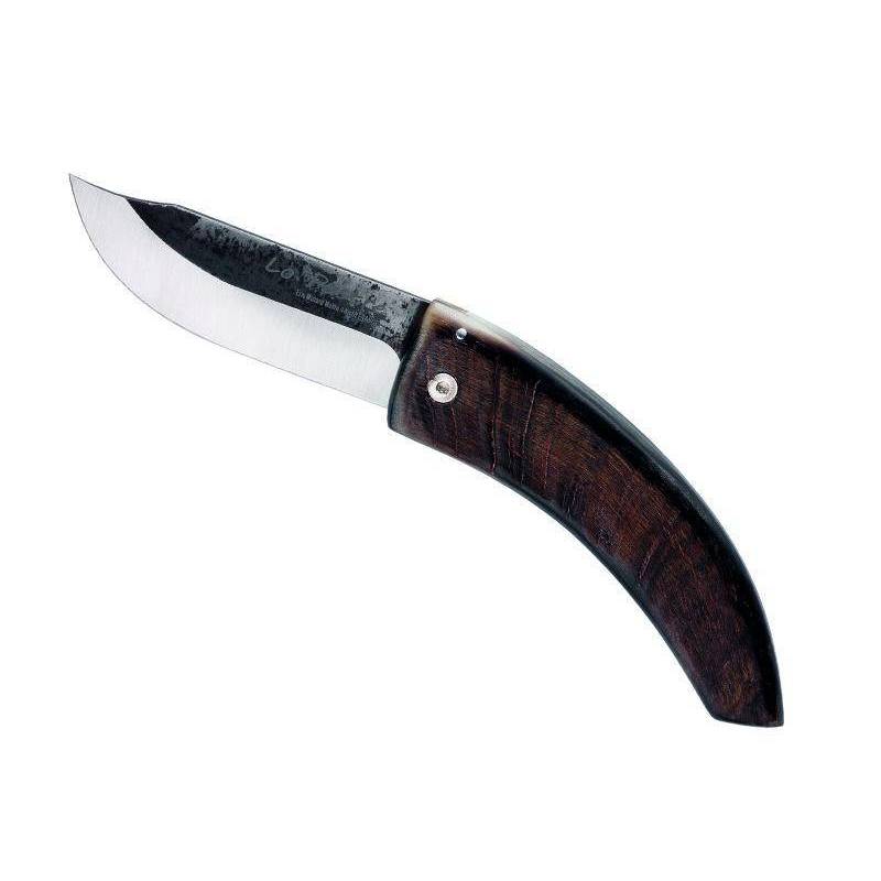 Lo Pastre Couteau corne de bélier 12 cm - carbone