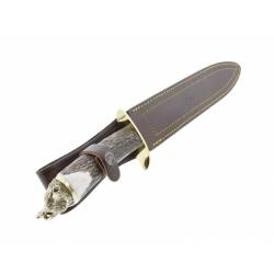 Muela POIGNARD ALCARAZ CERF 26CM TETE SANGLIER INOX 9214 - Image 2