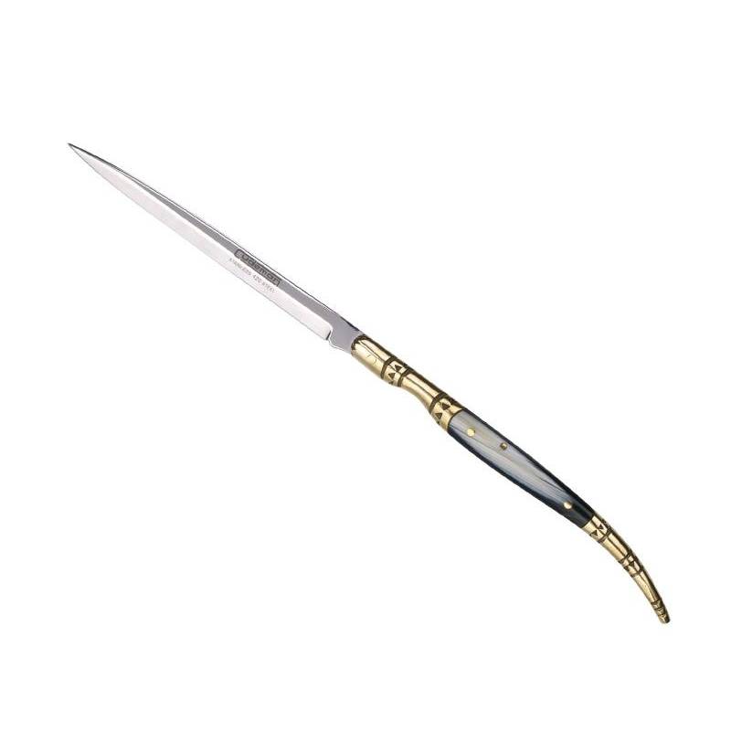 Cudeman Couteau fermant STYLET corne