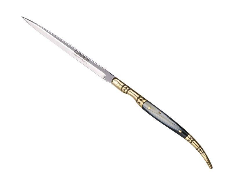 Cudeman Couteau fermant STYLET corne