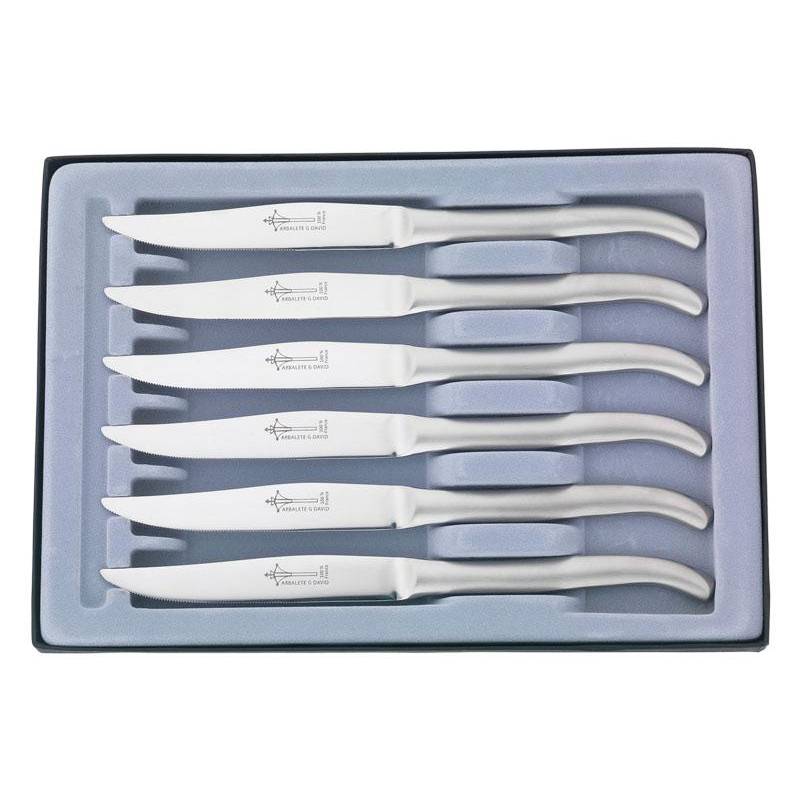 G.David Cof.6 table monobloc inox 23cm microdentes