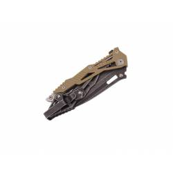 Herbertz COUTEAU HERBERTZ TOUT INOX NOIR 11,5CM NYLON KAKI INOX - Image 2