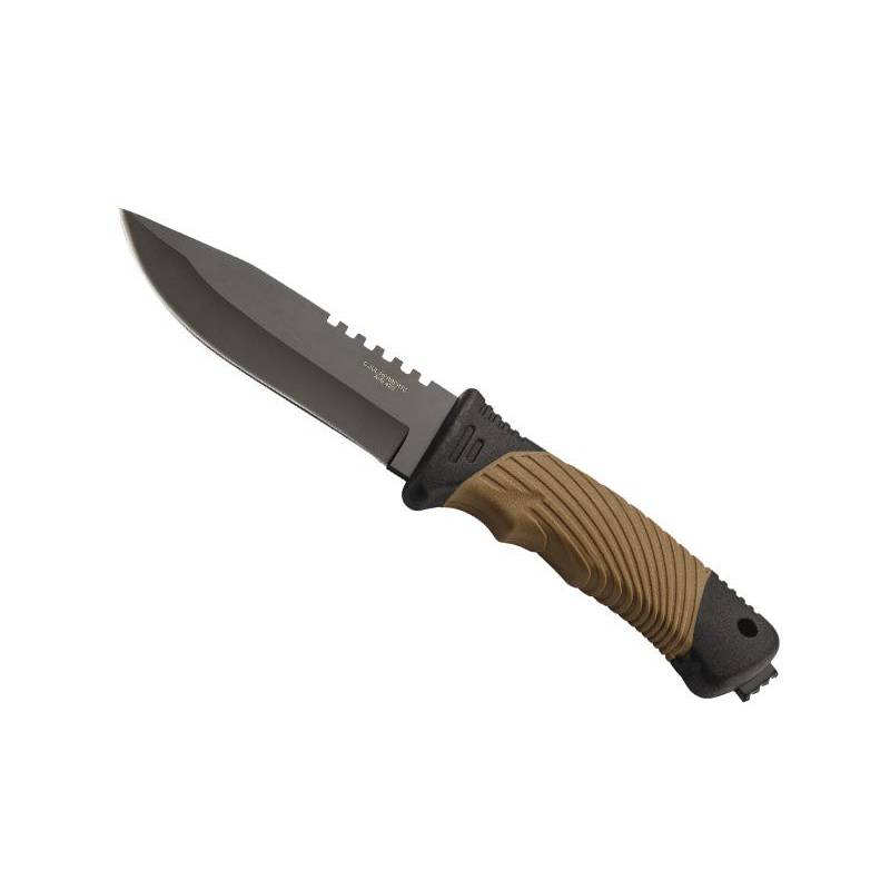Herbertz POIGNARD HERBERTZ ABS/GOMME BICOLORE 11,5CM INOX + ETUI
