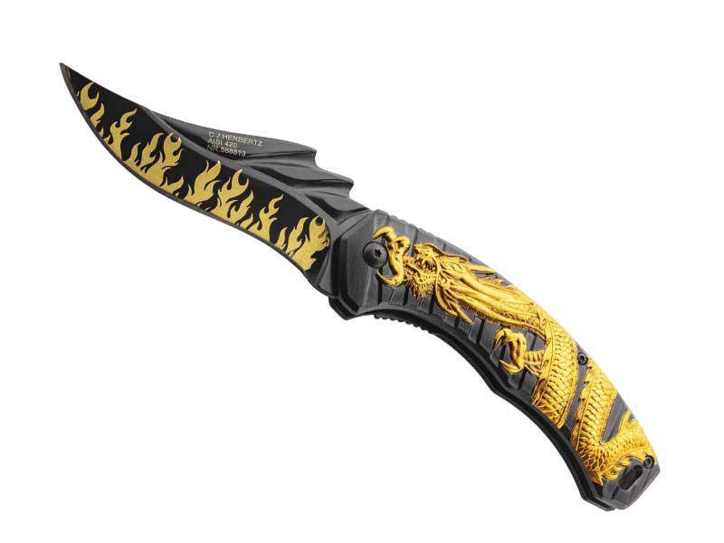 Herbertz COUTEAU HERBERTZ DRAGON ALU NOIR 12,5CM INOX