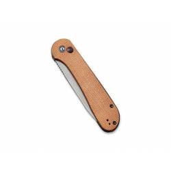 Civivi Couteau Button Lock Elementum Micarta Marron - Image 4