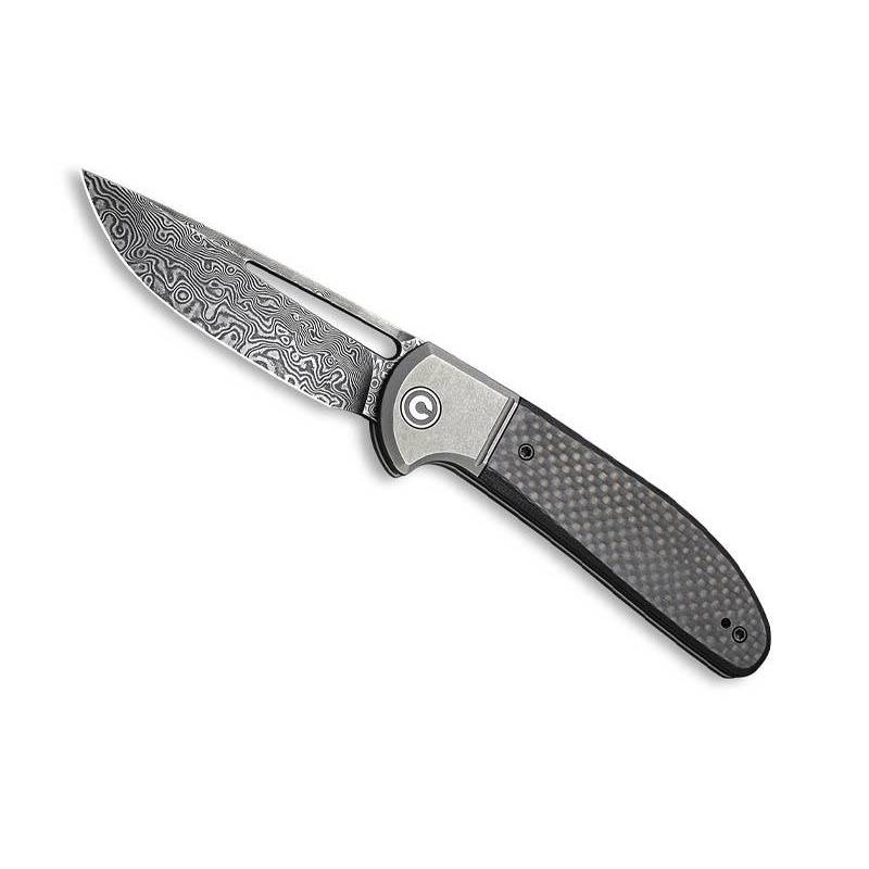 Civivi Couteau Trailblazer XL G10/Fibre De Carbone Damas