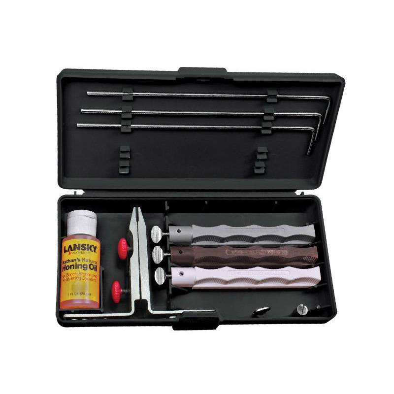 Lansky Kit D'Aiguisage Natural Arkansas 3 Pierres