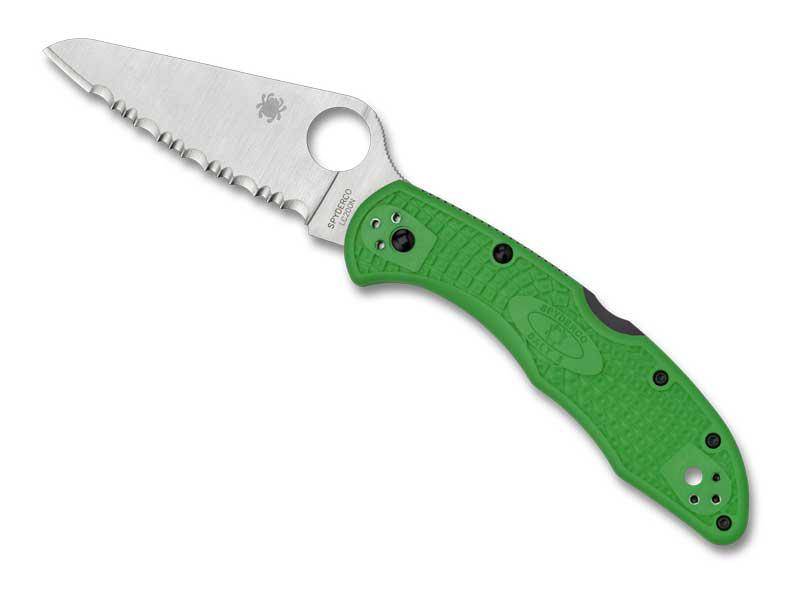 Spyderco Couteau Salt 2 Vert à Dents