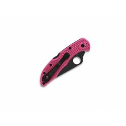 Spyderco Couteau Delica 4 Rose Lame Noire - Image 2