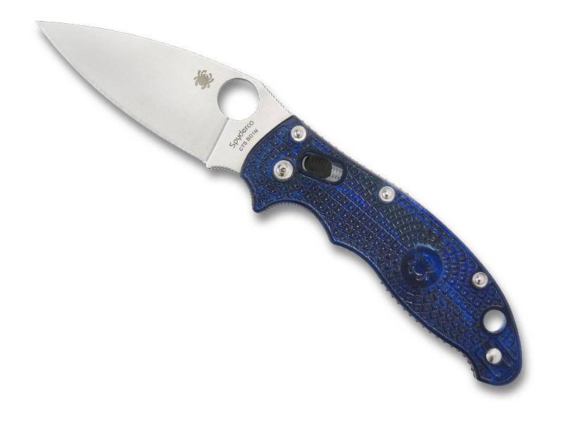 Spyderco Couteau Manix 2 - Bleu Translucide