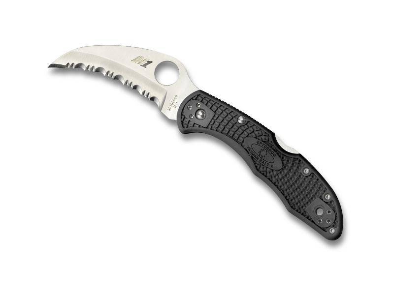 Spyderco Couteau Tasman Salt 2 - Noir à dents
