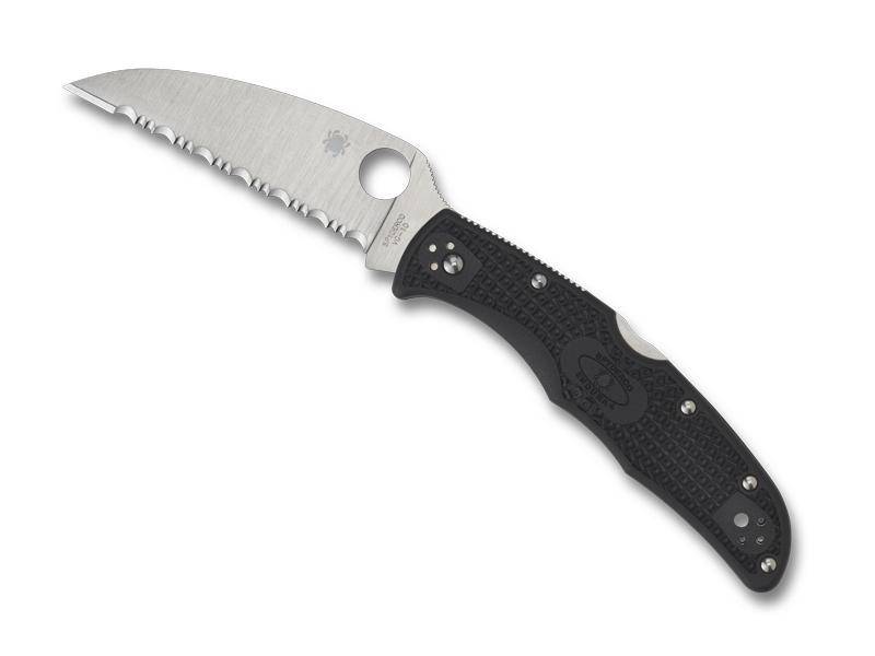 Spyderco Couteau Endura 4 Wharncliffe - Noir à dents