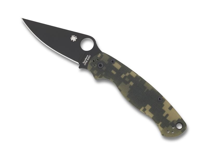 Spyderco Couteau Para Military 2 Camo - Lame Noire