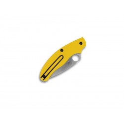 Spyderco Couteau UK Penkniffe Salt - Jaune à dents - Image 2