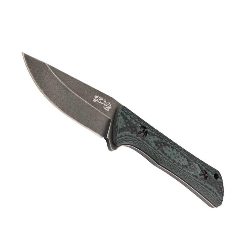 Herbertz POIGNARD HERBERTZ G10 NOIR/VERT 8,5 CM INOX BLACKWASH