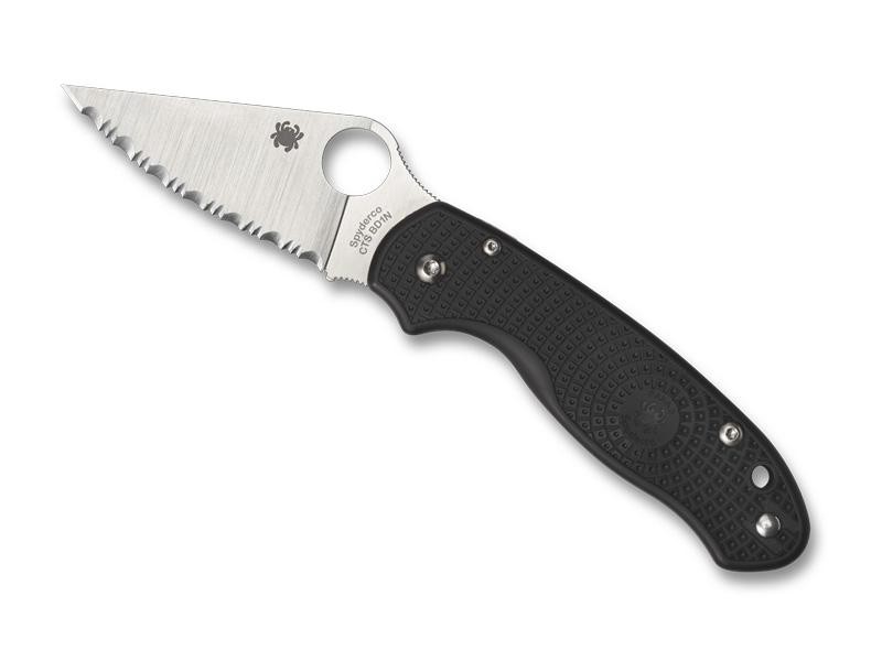 Spyderco Couteau PARA 3 Noir à dents