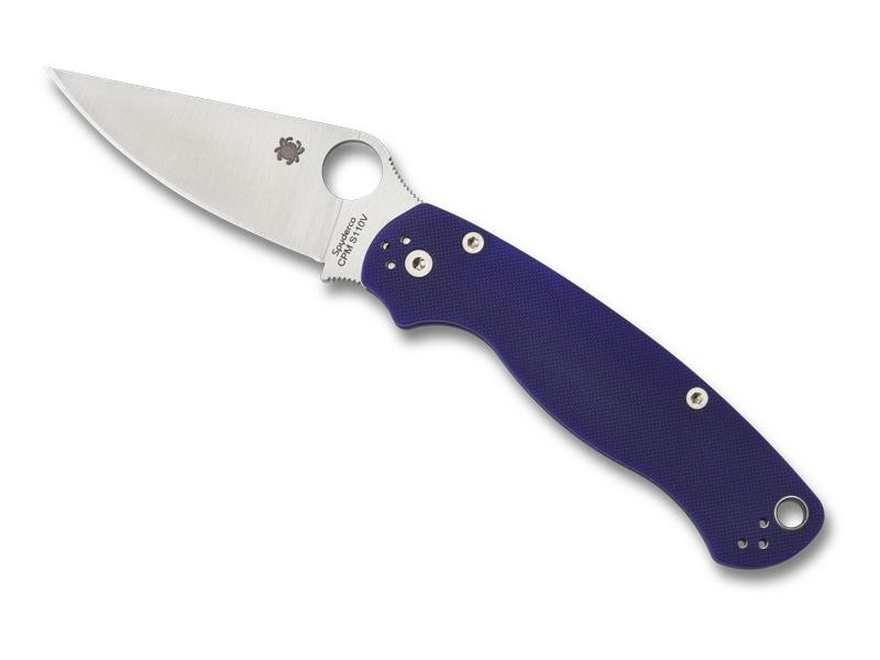 Spyderco Couteau PARA MILITARY 2 G10 Bleu