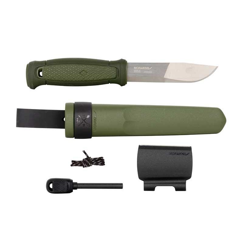 Morakniv Poignard Mora Kansbol vert + kit de survie