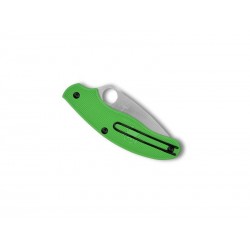 Spyderco Couteau Spydero UK PENKNIFE SALT vert à dents - Image principale