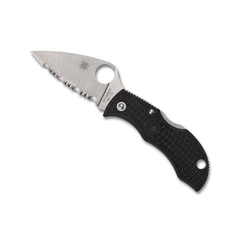 Spyderco Couteau Manbug Lightweight Leaf - Noir
