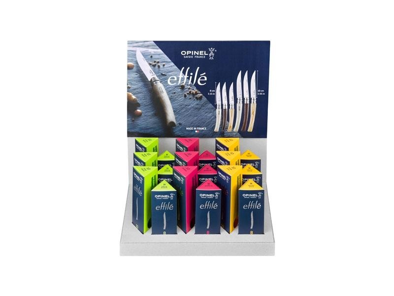 Opinel Présentoir 18 Opinel EFFILES - Inox