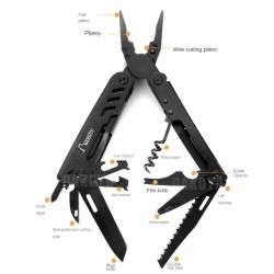 FranceOutdoor Pince multifonction pliant + Ciseaux pliants + Sifflet - Image 13