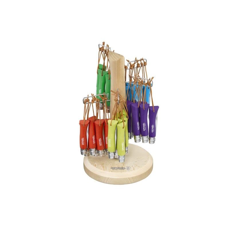 Opinel Présentoir 60 7 vri assortis + lien baroudeur