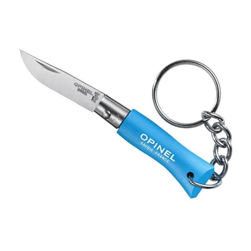 Opinel Porte-clés n.2 bleu cyan inox
