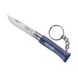 Porte-clés n.4 bleu fonce inox