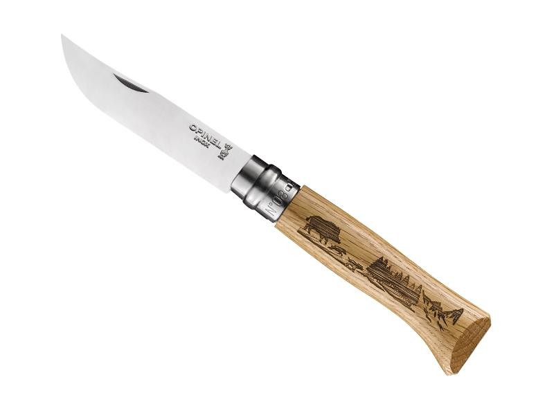 Opinel Couteau Animalia 3 chêne 8 vri sanglier