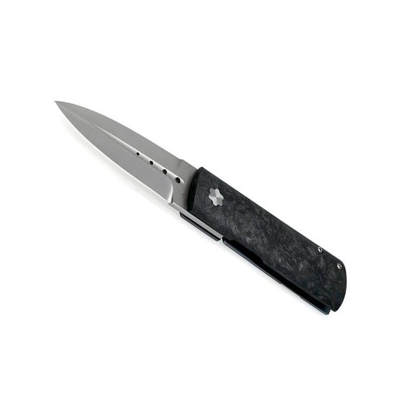 Maserin Couteau fermant Daga Fibre de carbone - Noir