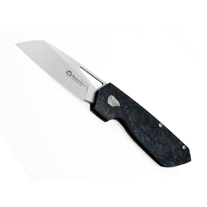 Maserin Couteau fermant 371 Fibre de carbone - Bleu