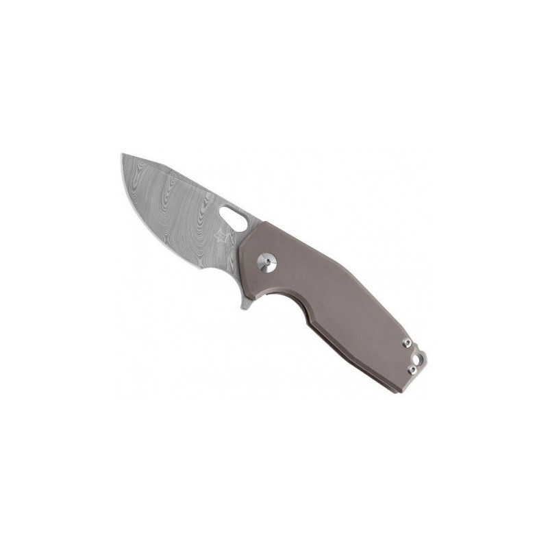 Fox Production Couteau Fox suru titanium damas