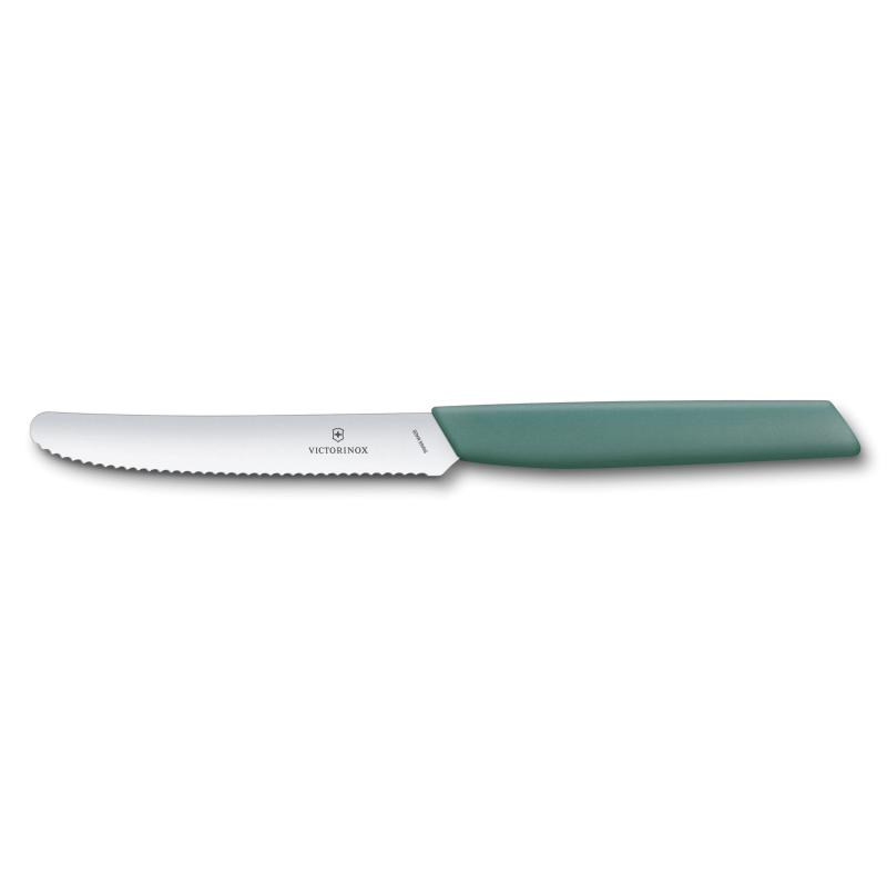Victorinox Boîte de 6 Couteaux tomates Victorinox Swiss Modern, 11 cm vert sauge