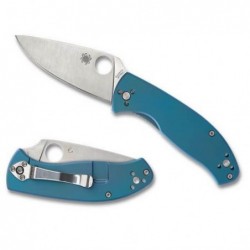 Spyderco Couteau Tenacious Titanium Bleu - Image 2