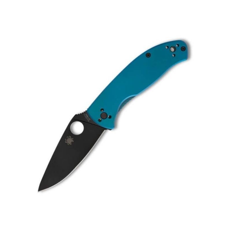Spyderco Couteau Tenacious Titanium Bleu Lame Noire