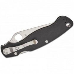 Spyderco Couteau Military 2 G10 Noir A Dents - Image 4