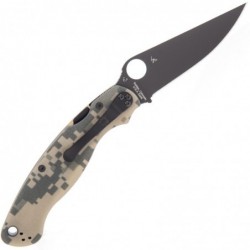 Spyderco Couteau Military 2 G10 Camo Lame Noire - Image 3