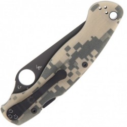 Spyderco Couteau Military 2 G10 Camo Lame Noire - Image 4